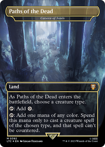 Paths of the Dead - Cavern of Souls (Surge Foil) (LTC-392)  Foil - Tales of Middle-earth Commander / Paths of the Dead (Borderless)