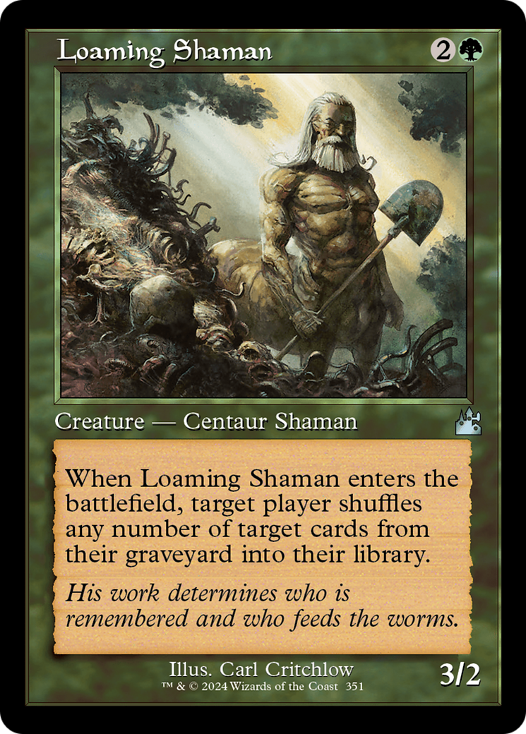 Loaming Shaman (Retro Frame) (RVR-351)  Foil - Ravnica Remastered