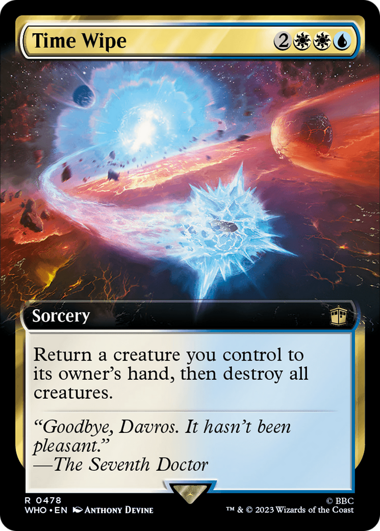 Time Wipe (Extended Art) (WHO-478)  - Doctor Who: (Extended Art)