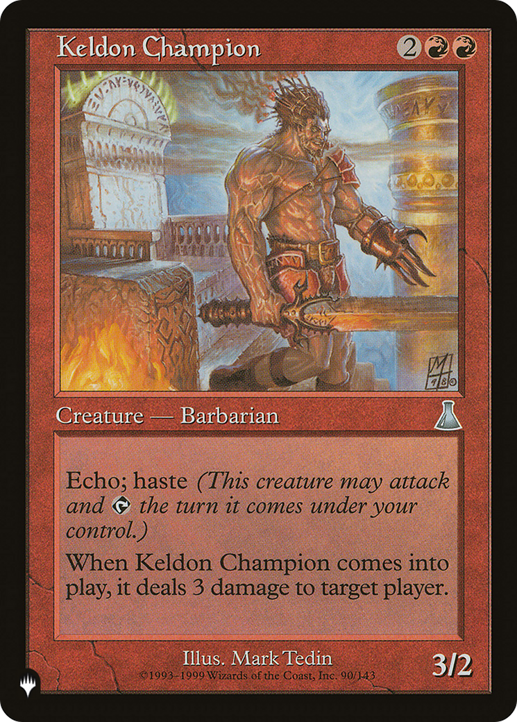 Keldon Champion (LIST-UDS-90)  - The List