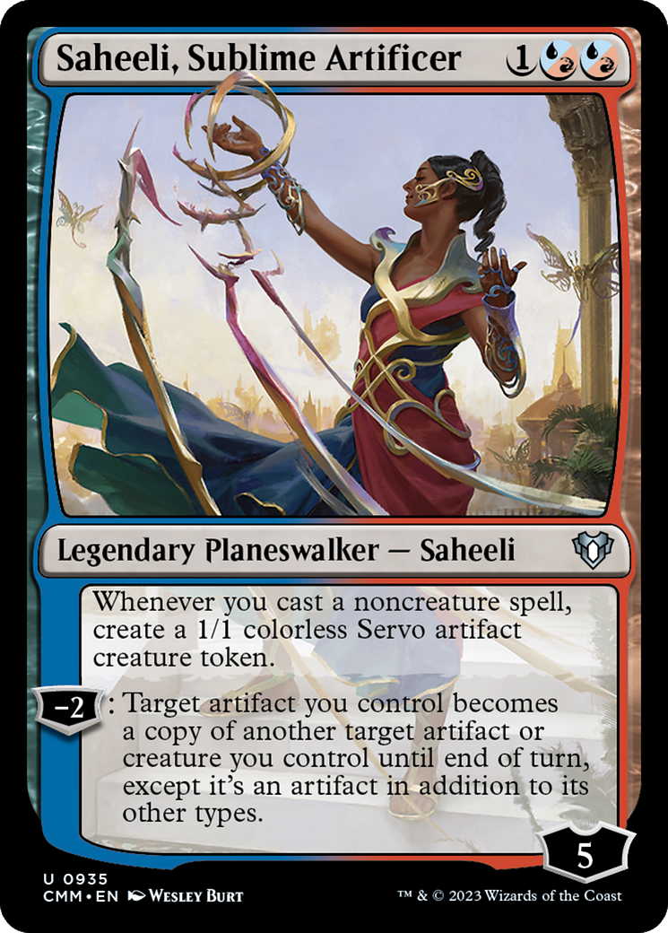 Saheeli, Sublime Artificer (CMM-935)  - Commander Masters