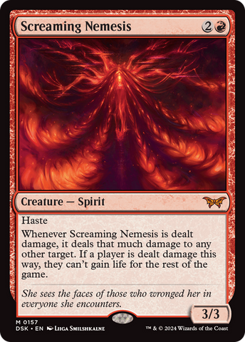 Screaming Nemesis (DSK-157)  Foil - Duskmourn: House of Horror