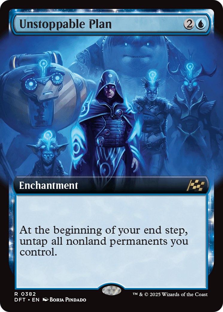 Unstoppable Plan (Extended Art) (DFT-382)  - Aetherdrift: (enchantment, Extended Art)