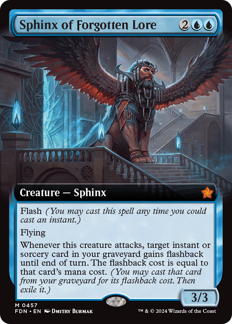 Sphinx of Forgotten Lore (Extended Art) (FDN-457)  - Foundations: (Extended Art)