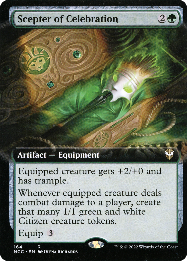 Scepter of Celebration (Extended Art) (NCC-164) - New Capenna Commander: (Extended Art)