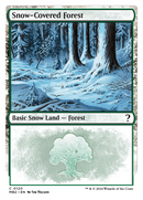 Snow-Covered Forest (White Border) (MB2-120)  - Mystery Booster 2: (snow)