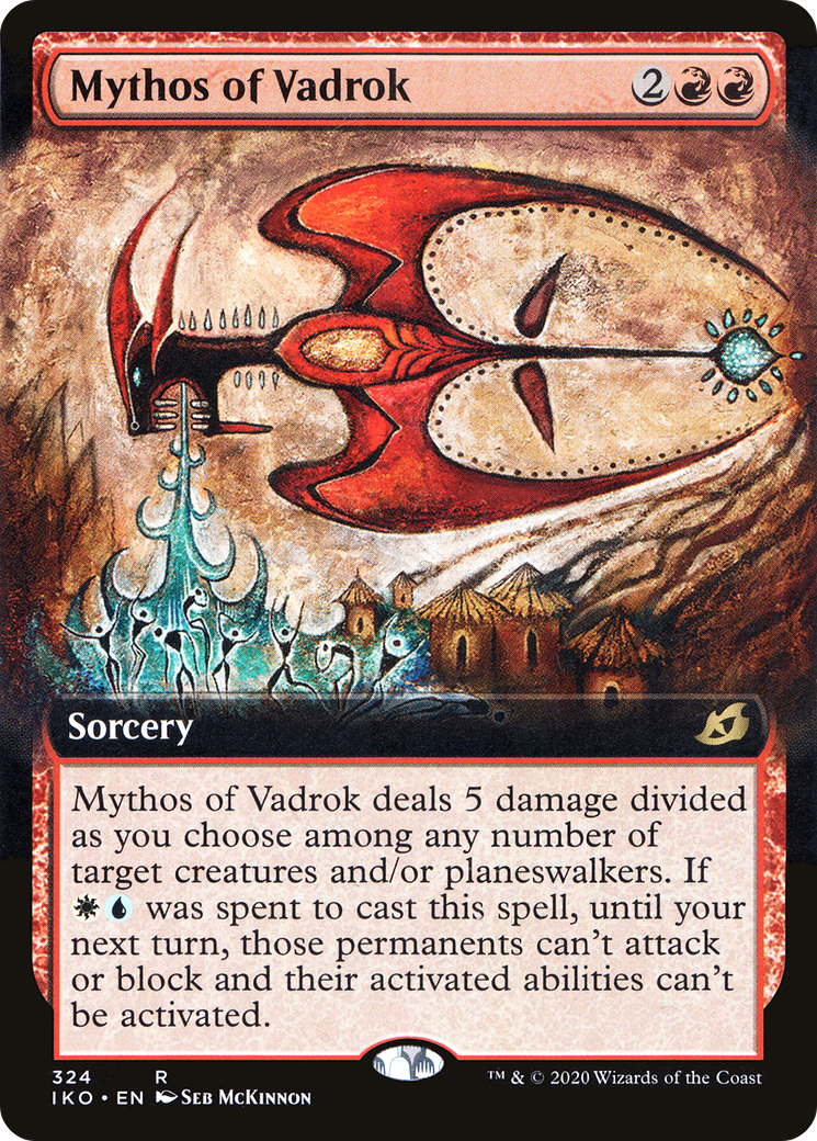 Mythos of Vadrok (Extended Art) (IKO-324)  Foil - Ikoria: Lair of Behemoths: (Extended Art)