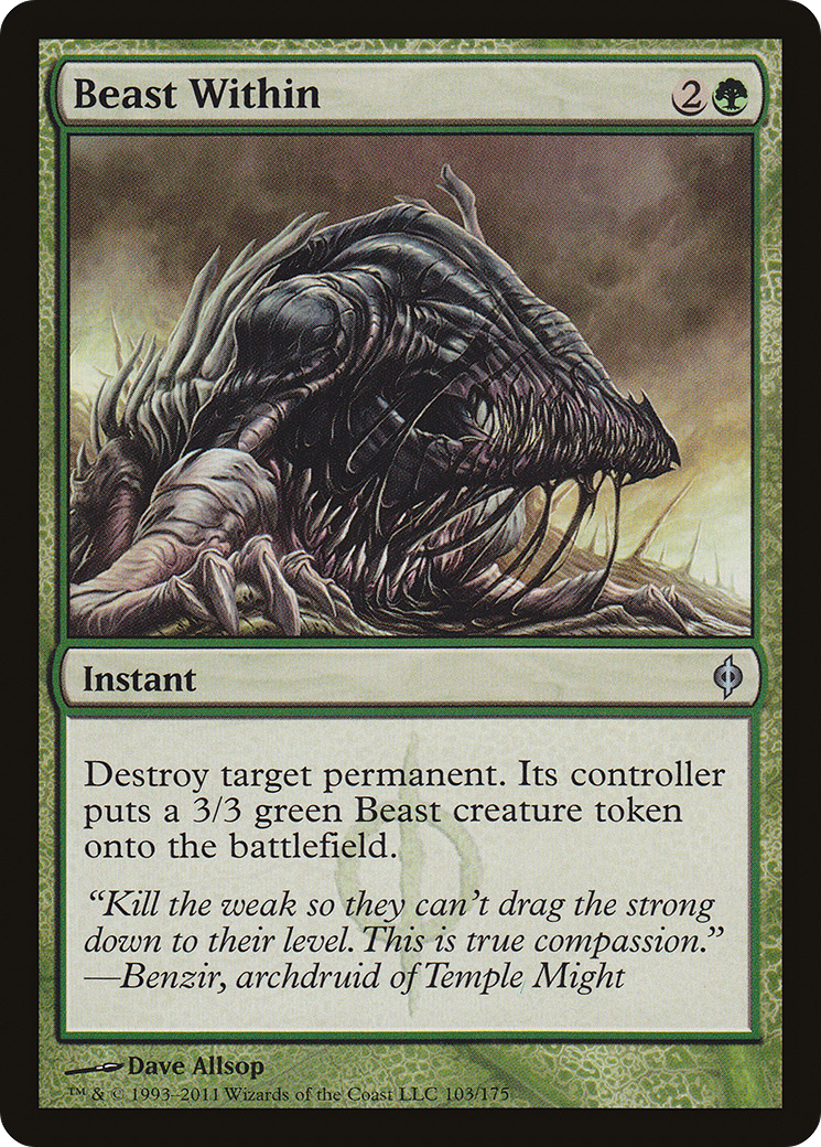 Beast Within (NPH-103) - New Phyrexia Foil