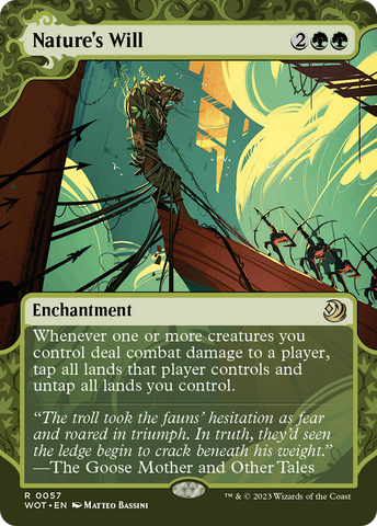 Nature's Will (WOT-057)  - Wilds of Eldraine: Enchanting Tales: (Showcase) (Borderless)