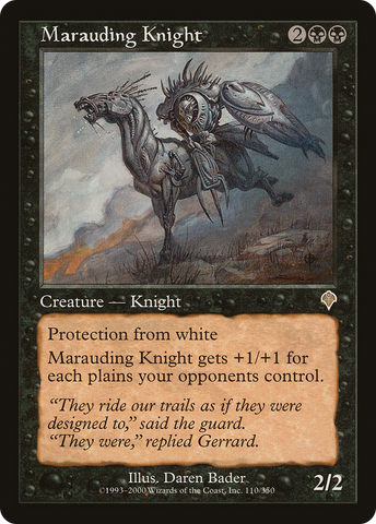 Marauding Knight (INV-110) - Invasion Foil