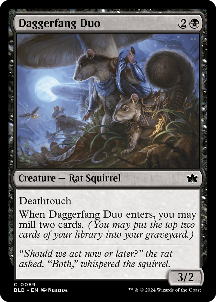Daggerfang Duo (BLB-089)  Foil - Bloomburrow