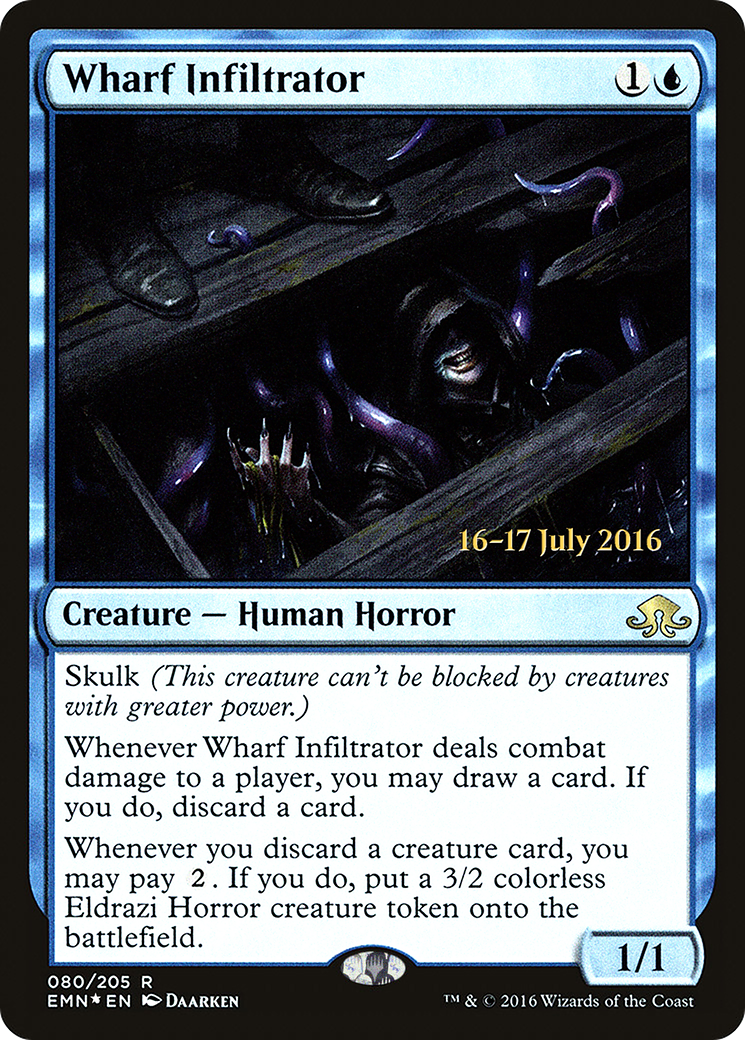 Wharf Infiltrator (PRE-080)  Foil - Eldritch Moon Promos