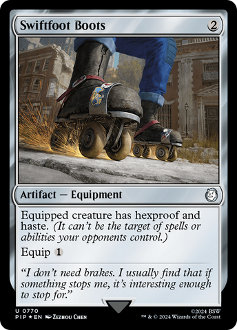 Swiftfoot Boots (Surge Foil) (PIP-770) - Fallout Foil