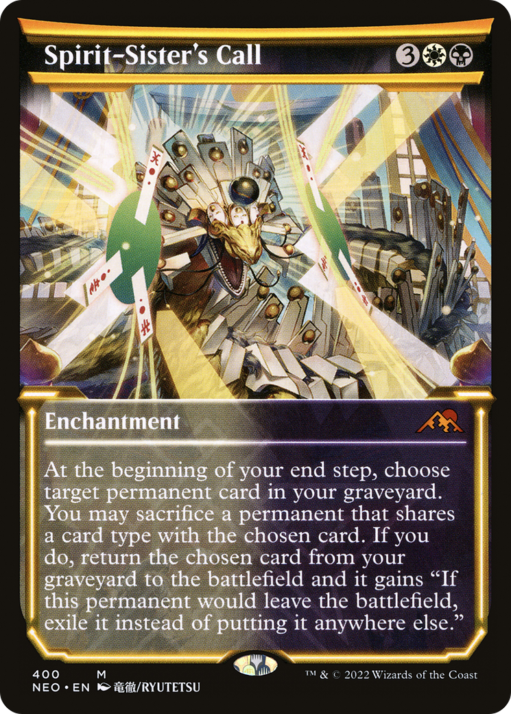 Spirit-Sister's Call (Showcase) (NEO-400)  Foil - Kamigawa: Neon Dynasty: (Showcase)
