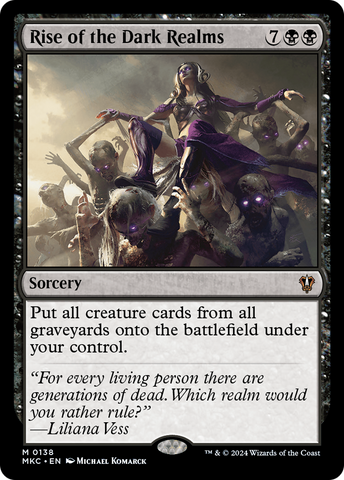 Rise of the Dark Realms (MKC-138)  - Murders at Karlov Manor Commander