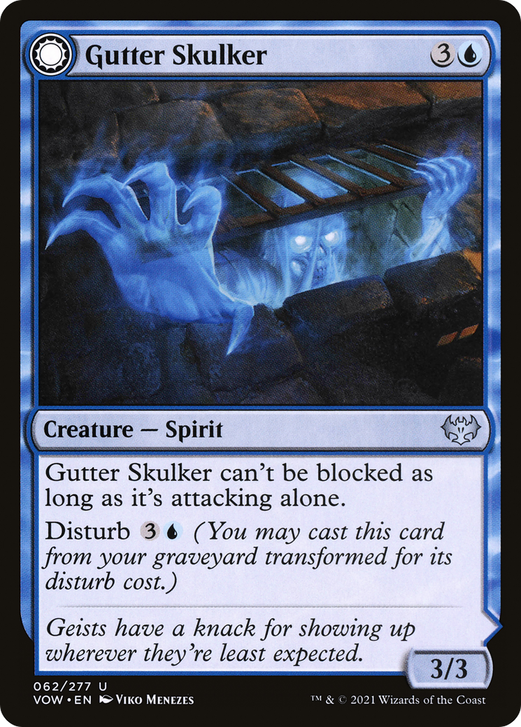 Gutter Skulker (VOW-062)  - Innistrad: Crimson Vow: (Double Faced Transform)