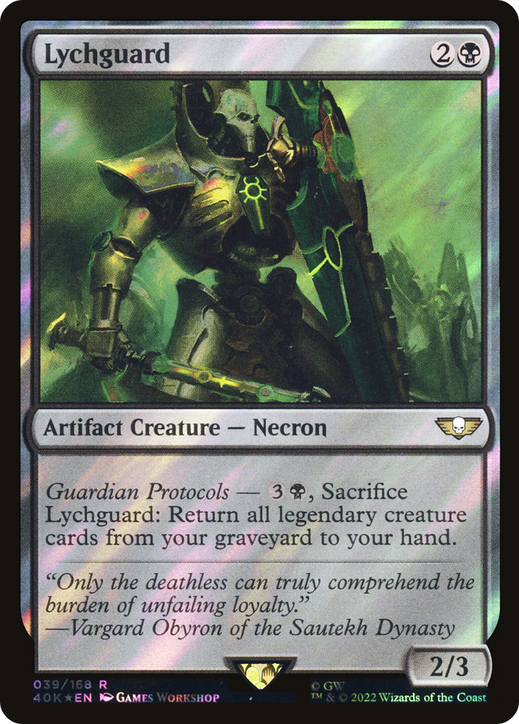 Lychguard (Surge Foil) (40K-039)  Foil - Warhammer 40,000 Commander