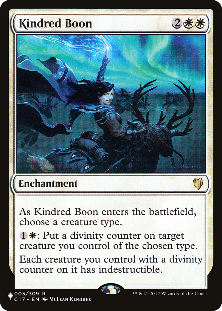 Kindred Boon (LIST-005)  - The List