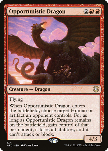 Opportunistic Dragon (AFC-134) - Adventures in the Forgotten Realms Commander