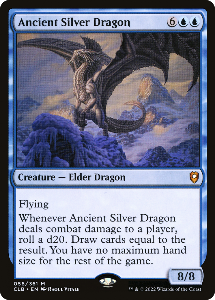 Ancient Silver Dragon (CLB-056)  Foil - Commander Legends: Battle for Baldur's Gate