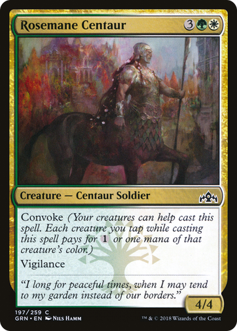 Rosemane Centaur (GRN-197)  Foil - Guilds of Ravnica