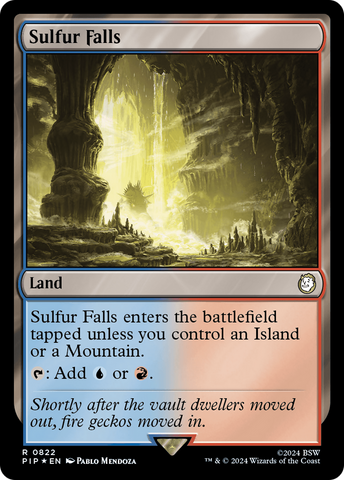 Sulfur Falls (Surge Foil) (PIP-822) - Fallout Foil