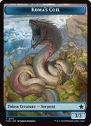 Scion of the Deep // Koma's Coil Doubled-Sided Token (FDN-13 // 11)  - Foundations