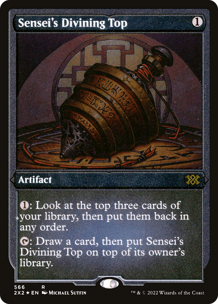 Sensei's Divining Top (Foil Etched) (2X2-566)  Foil - Double Masters 2022