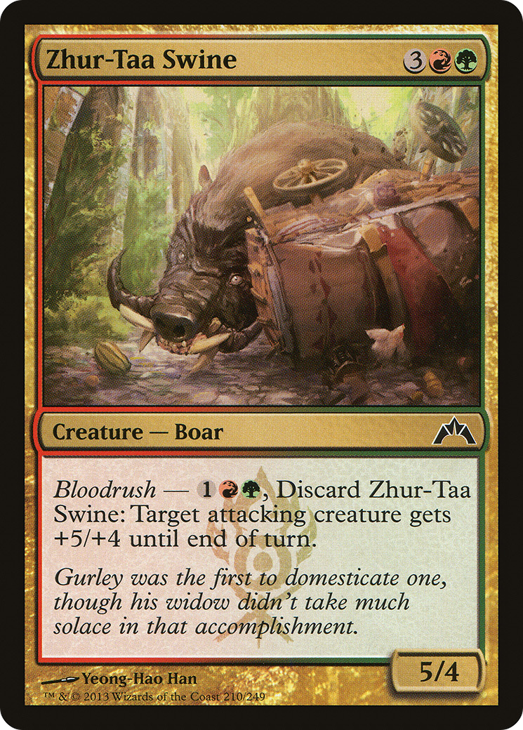 Zhur-Taa Swine (GTC-210)  Foil - Gatecrash