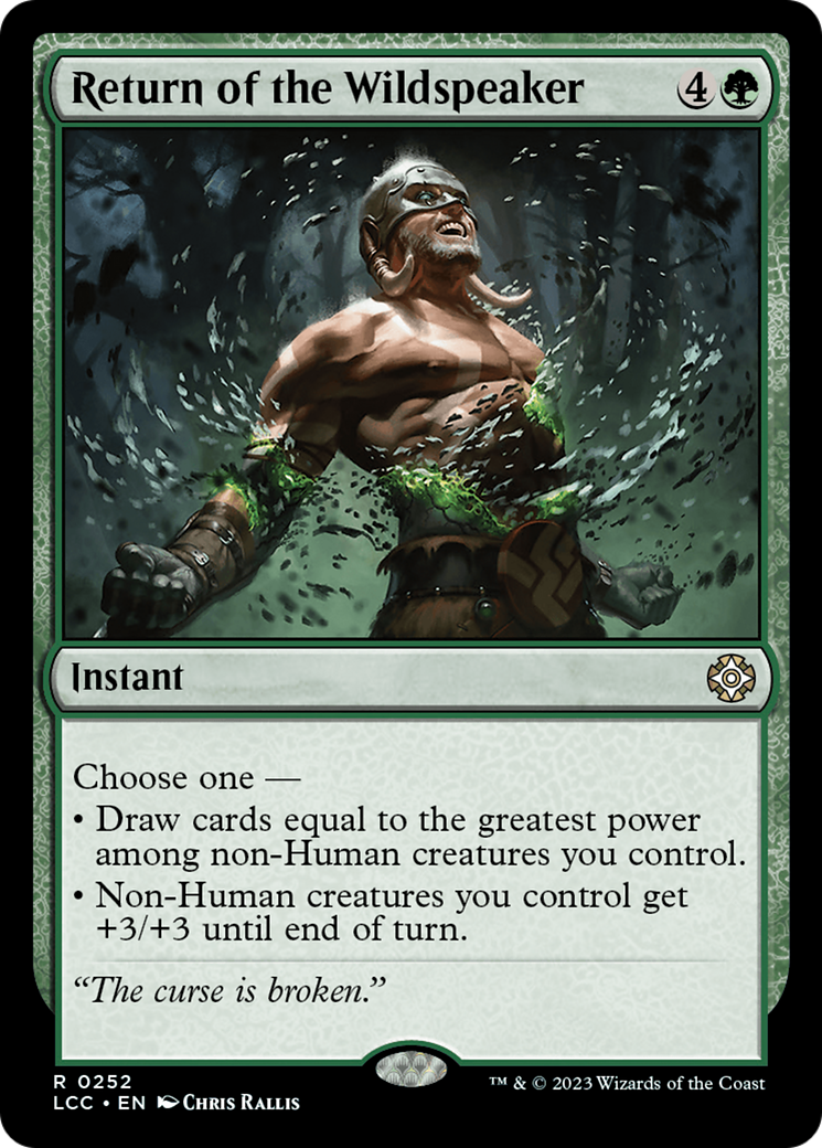 Return of the Wildspeaker (LCC-252)  - The Lost Caverns of Ixalan Commander