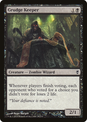 Grudge Keeper (CNS-028)  Foil - Conspiracy