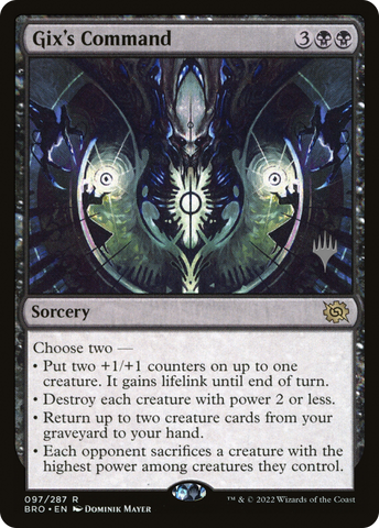 Gix's Command (PPBRO-097)  Foil - The Brothers' War Promos