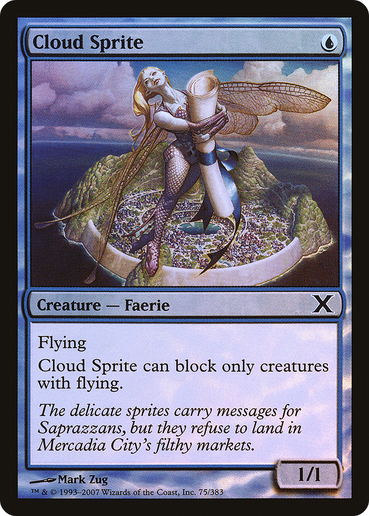 Cloud Sprite (10E-75★)  Foil - Tenth Edition