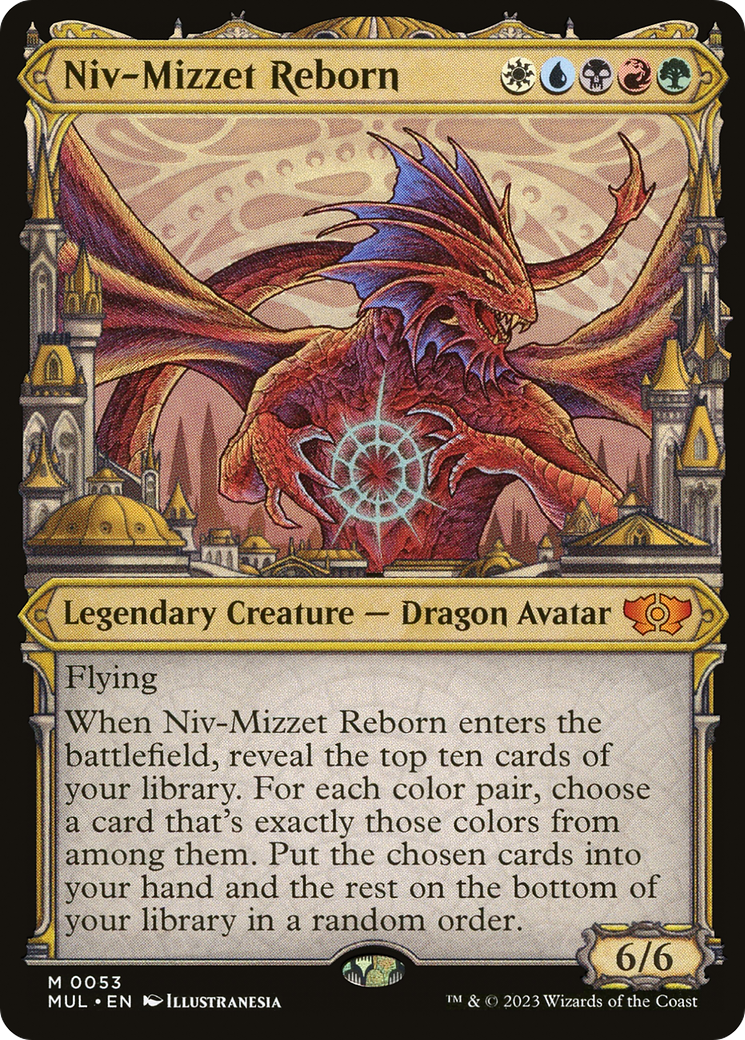 Niv-Mizzet Reborn (MUL-053)  Foil - Multiverse Legends: (Showcase)