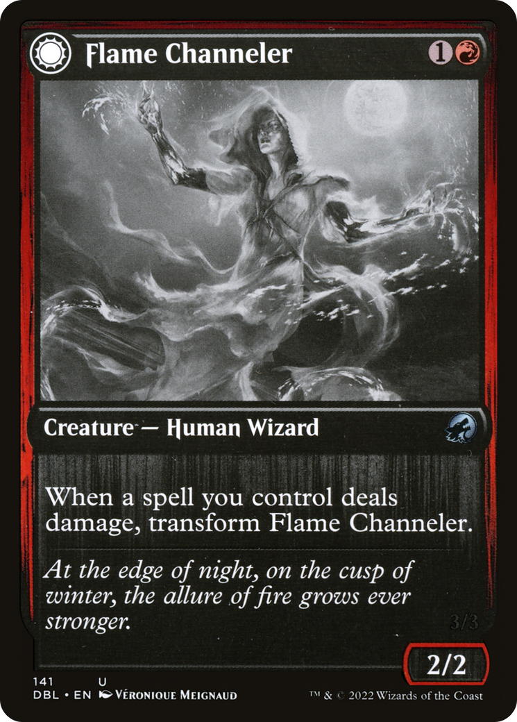 Flame Channeler (DBL-141)  Foil - Innistrad: Double Feature: (Double Faced Transform)