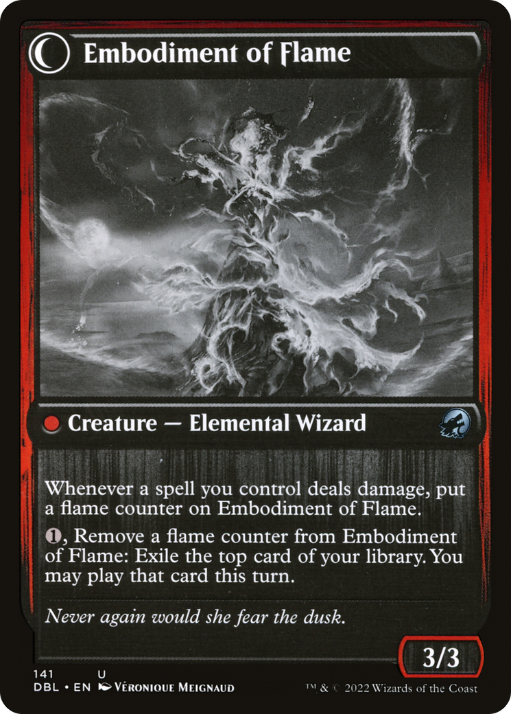 Flame Channeler (DBL-141)  Foil - Innistrad: Double Feature: (Double Faced Transform)