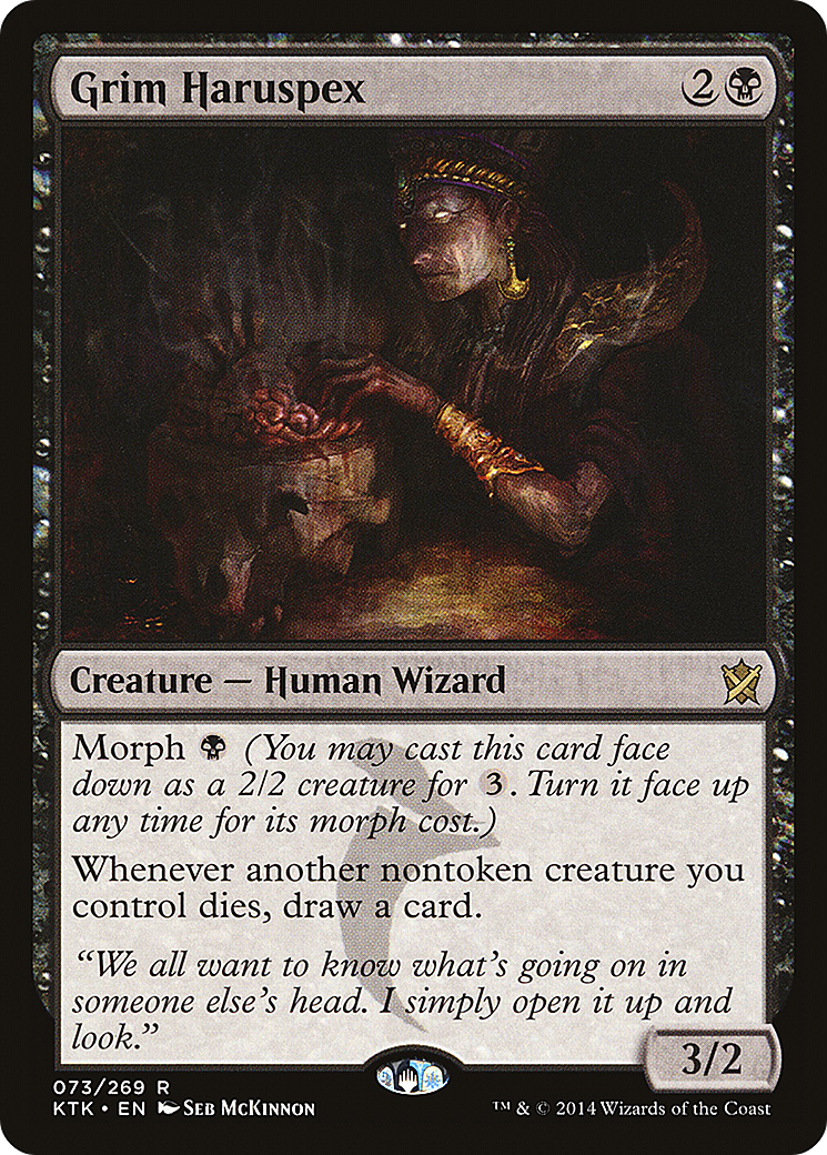Grim Haruspex (KTK-073)  Foil - Khans of Tarkir
