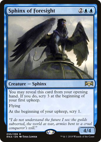Sphinx of Foresight (RNA-055)  - Ravnica Allegiance