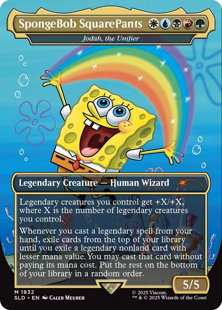 SpongeBob SquarePants - Jodah, the Unifier (SLD-1932)  - Secret Lair Drop / SpongeBob SquarePants (Borderless)