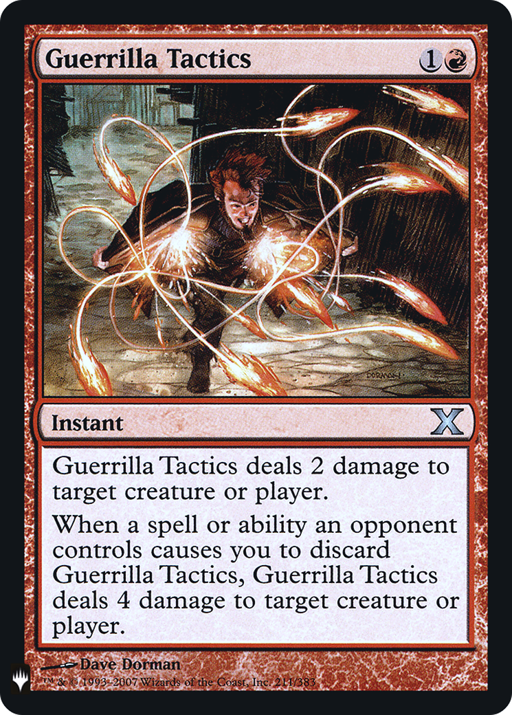 Guerrilla Tactics (LIST-10E-211)  Foil - The List
