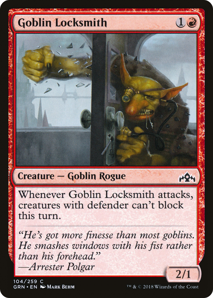 Goblin Locksmith (GRN-104)  Foil - Guilds of Ravnica