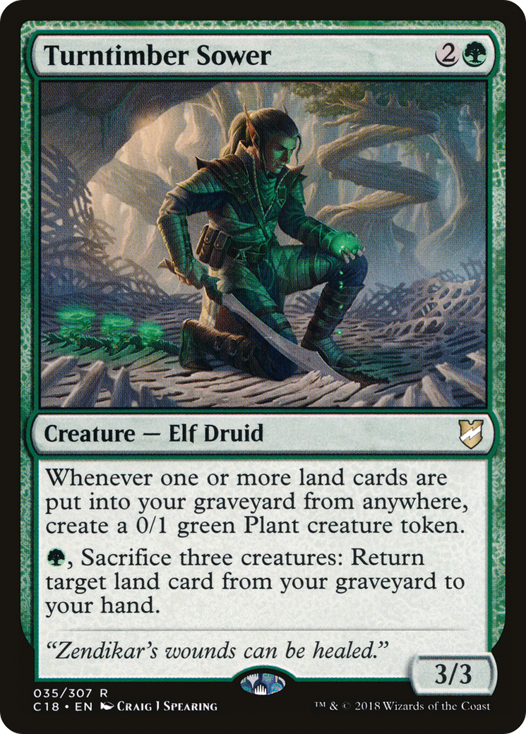 Turntimber Sower (C18-035)  - Commander 2018