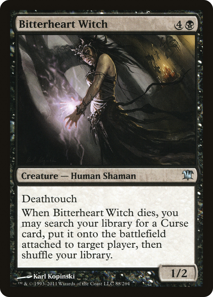 Bitterheart Witch (ISD-088)  - Innistrad