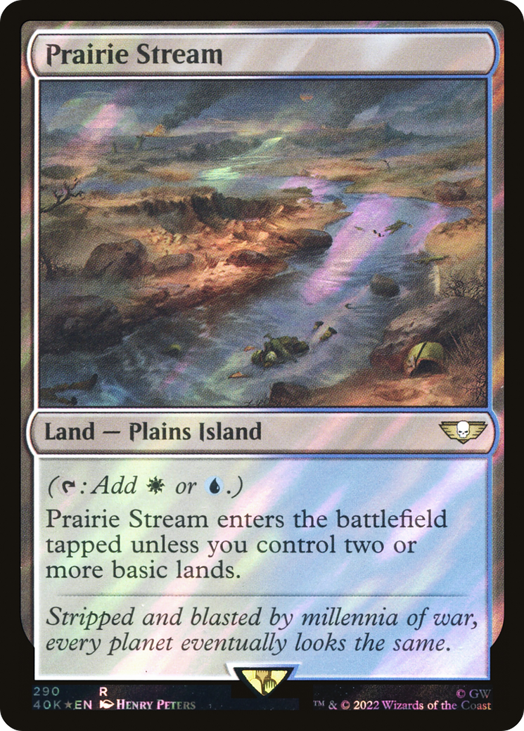 Prairie Stream (Surge Foil) (40K-290)  Foil - Warhammer 40,000 Commander