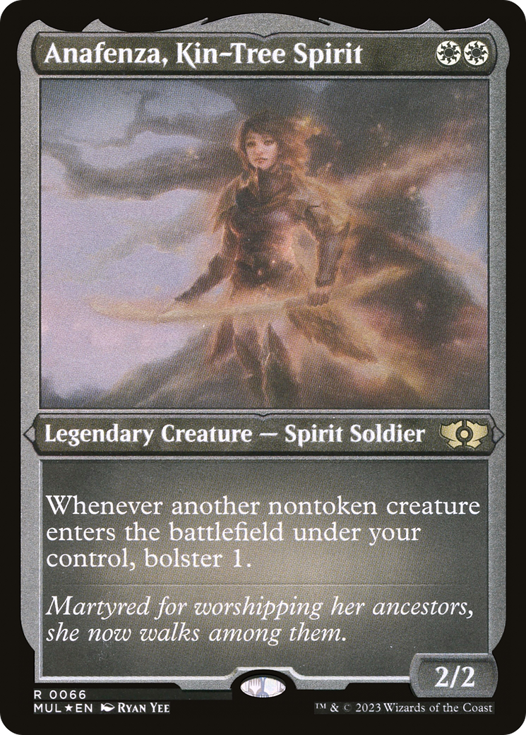 Anafenza, Kin-Tree Spirit (Foil Etched) (MUL-066) - Multiverse Legends Foil