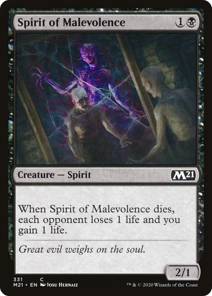 Spirit of Malevolence (M21-331)  - Core Set 2021