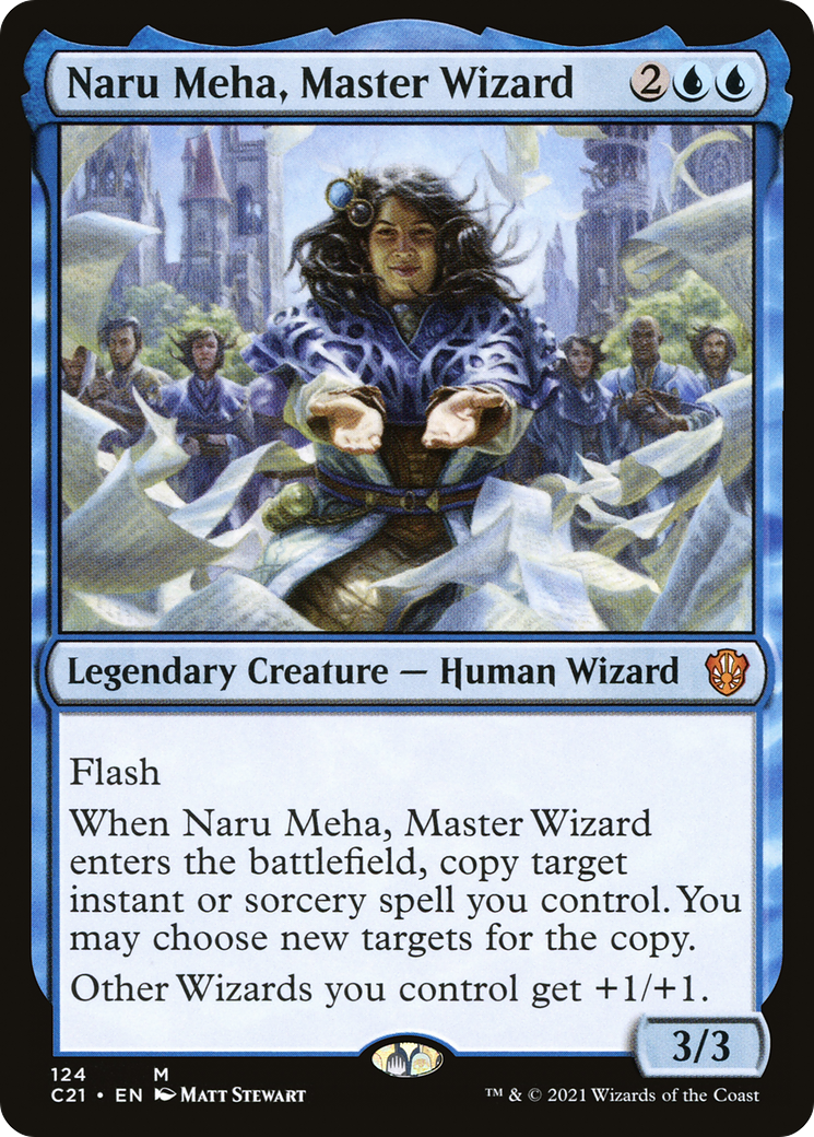 Naru Meha, Master Wizard (C21-124)  - Commander 2021