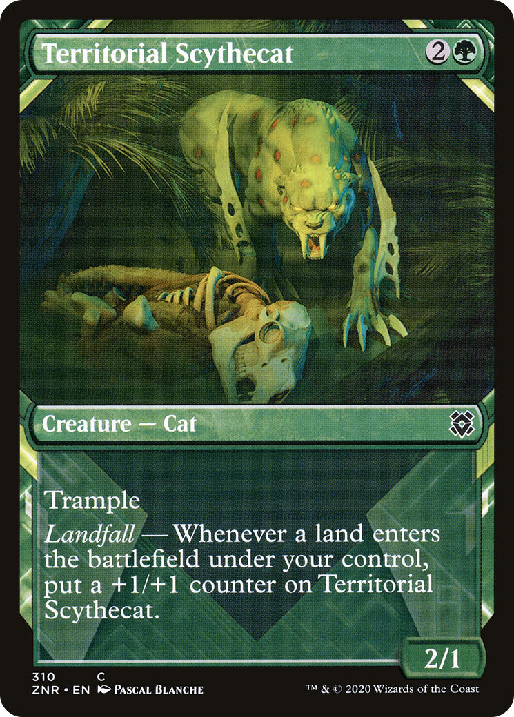 Territorial Scythecat (Showcase) (ZNR-310)  - Zendikar Rising
