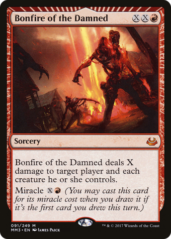 Bonfire of the Damned (MM3-091)  Foil - Modern Masters 2017