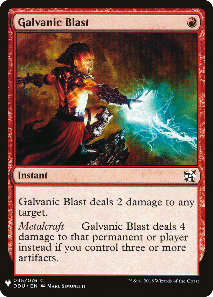 Galvanic Blast (LIST-045)  - The List